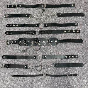 PU Leather Choker Bundle - Punk Gothic Emo